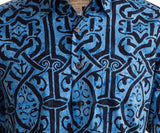 Celtic Dawn (1336-Blue) Sizes (S, L, XL) Hawaiian Shirt for Men - Johari West