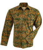 Cool Nights (3012-Army) Hawaiian Shirt for Men - Johari West