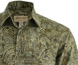 Botany Bay (3013-Olive) Hawaiian Shirt for Men - Johari West
