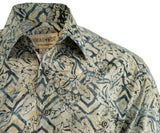 Jungle Sands (3022-Stone) Hawaiian Shirt for Men - Johari West