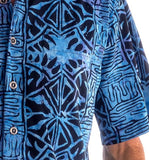 Geometric Forest‎ ‎ ‎ ‎ ‎ ‎ ‎‎ ‎ (1353 - Indigo)      Hawaiian Shirt for men  - Johari West