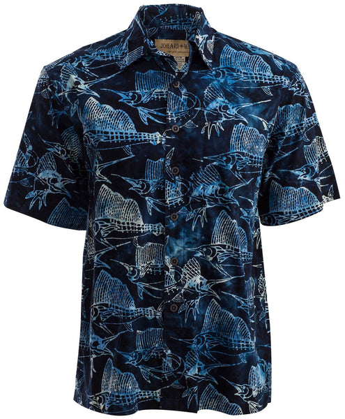 Hawaiian Men's Shirt - Johari West | Authentic Batik Designs & Colors