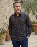 Deep Midnight (1021) Hawaiian Shirt for Men - Johari West