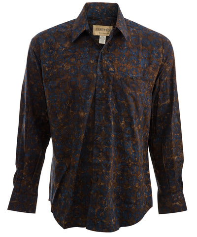 Deep Midnight (1021) Hawaiian Shirt for Men - Johari West