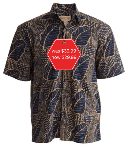 Royal Leaf (1345) Hawaiian Shirt for Men - Johari West