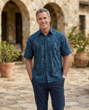 Indo Sapphire (1298) Hawaiian Shirt for Men - Johari West