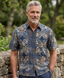 Geometric Evening (1310) Hawaiian Shirt for men - Johari West