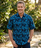 Montego Blue (1322) Hawaiian Shirt for Men - Johari West