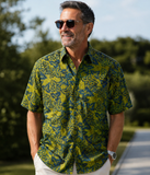 St. Lucia Forest (1331-Green) Hawaiian Shirt for Men - Johari West