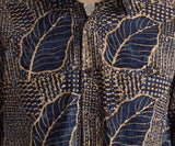 Royal Leaf (1345) Sizes (S, M, L, XL, XLT, 2XLT) Hawaiian Shirt for Men - Johari West