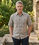 Santorini (1388-Sand) Hawaiian Shirt for Men - Johari West