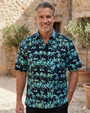 Cool Nights (1415-Aqua) Hawaiian Shirt for Men - Johari West