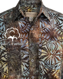 Geometric Forest (1421-Brown) Hawaiian Shirt for men - Johari West