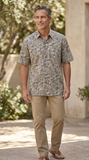 Moonlight Forest (1434-Sand) Hawaiian Shirt for Men - Johari West