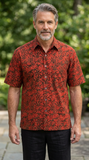 Moonlight Forest (1435-Red) - Hawaiian Shirt for Men - Johari West