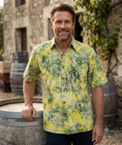 Indo Bay (1441-Lime) Hawaiian Shirt for Men - Johari West