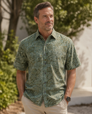 Botany Bay (1442-Olive) Hawaiian Shirt for Men - Johari West