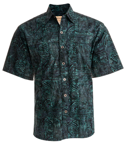 Botany Bay (1445 - Sapphire) Hawaiian Shirt for Men - Johari West