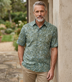 Autumn Gold‎ (1446-Olive) Hawaiian Shirt for Men - Johari West