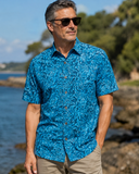 Autumn Gold (1449-Sky) Hawaiian Shirt for Men - Johari West