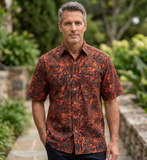 Autumn Gold (1454-Amber) Hawaiian Shirt for Men - Johari West