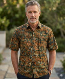 Cool Nights (1459-Army) Hawaiian Shirt for Men - Johari West