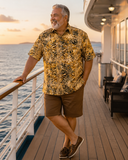 Geometric Forest (1462 - Sahara) Hawaiian Shirt for men - Johari West