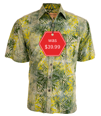 Geometric Forest (1463-Olive) Hawaiian Shirt for men - Johari West