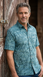 Fire Diamonds (1480-Aqua) Hawaiian Shirt for Men - Johari West