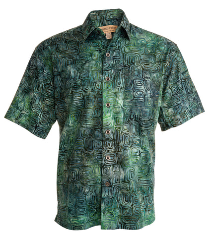 Hawaiian Shirt, Button Down Men's Shirt, Short Sleeved