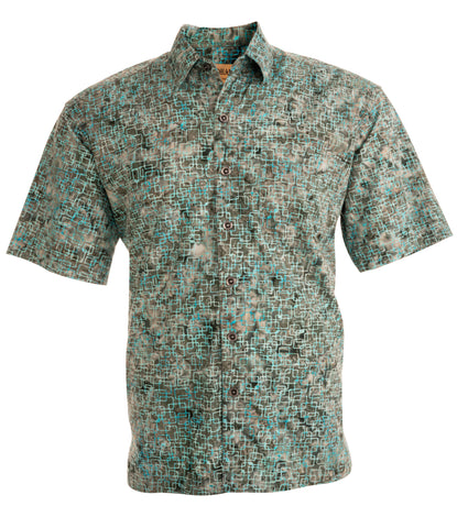 Hawaiian Shirt, Button Down Men's Shirt, Short Sleeved