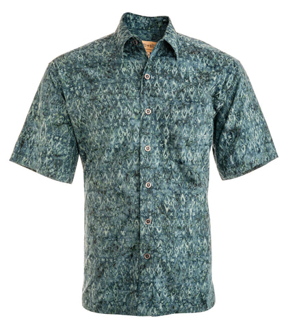 Fire Diamonds (1480-Aqua) Hawaiian Shirt for Men - Johari West