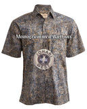 Ripple Rosso (1374-Gold) Hawaiian Shirt for Men - Johari West