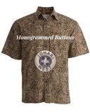 Indo Bay (1413-Brown) Hawaiian Shirt for Men - Johari West