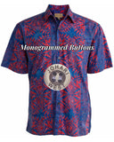 Geometric Forest (1424-Ruby) Hawaiian Shirt for men - Johari West