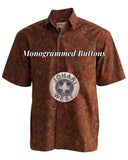 Ripple Rosso (1343-Terracotta) Hawaiian Shirt for Men - Johari West