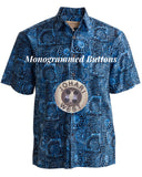 Indo Bay (1338-Blue) Hawaiian Shirt for Men - Johari West