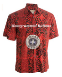 Geometric Forest (1351-Red) Hawaiian Shirt for men - Johari West