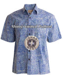 Ripple Rosso (1342-Blue) Hawaiian Shirt for Men - Johari West
