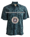 Geometric Forest (1352 - Aqua) Hawaiian Shirt for men - Johari West