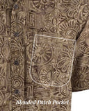 Indo Bay (1413-Brown) Hawaiian Shirt for Men - Johari West