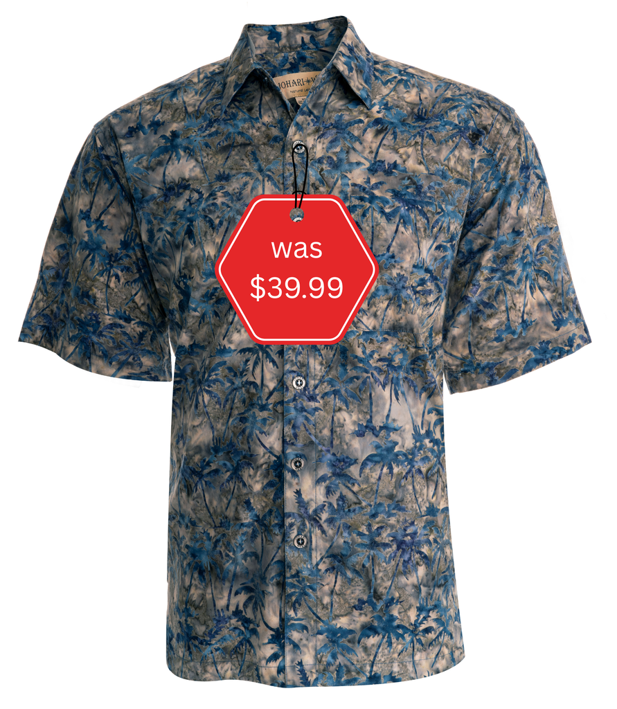 Cool Nights (1456-Pecan) Hawaiian Shirt for Men - Johari West