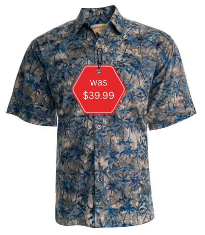 Cool Nights (1456-Pecan) Hawaiian Shirt for Men - Johari West