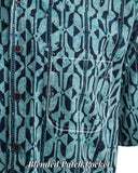 Mystic Maze (1370-Teal) Hawaiian Shirt for Men - Johari West