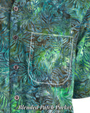 Autumn Gold (1417-Green)‎‎ ‎‎‎Hawaiian Shirt for Men - Johari West