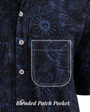 Indo Bay (1429-Navy) Hawaiian Shirt for Men - Johari West
