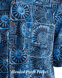 Indo Bay (1338-Blue) Hawaiian Shirt for Men - Johari West