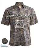 Ripple Rosso (1374-Gold) Hawaiian Shirt for Men - Johari West