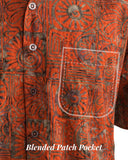 Indo Bay (1373-Amber) Hawaiian Shirt for Men - Johari West