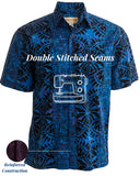 Geometric Forest‎ (1353 - Indigo) Hawaiian Shirt for men - Johari West